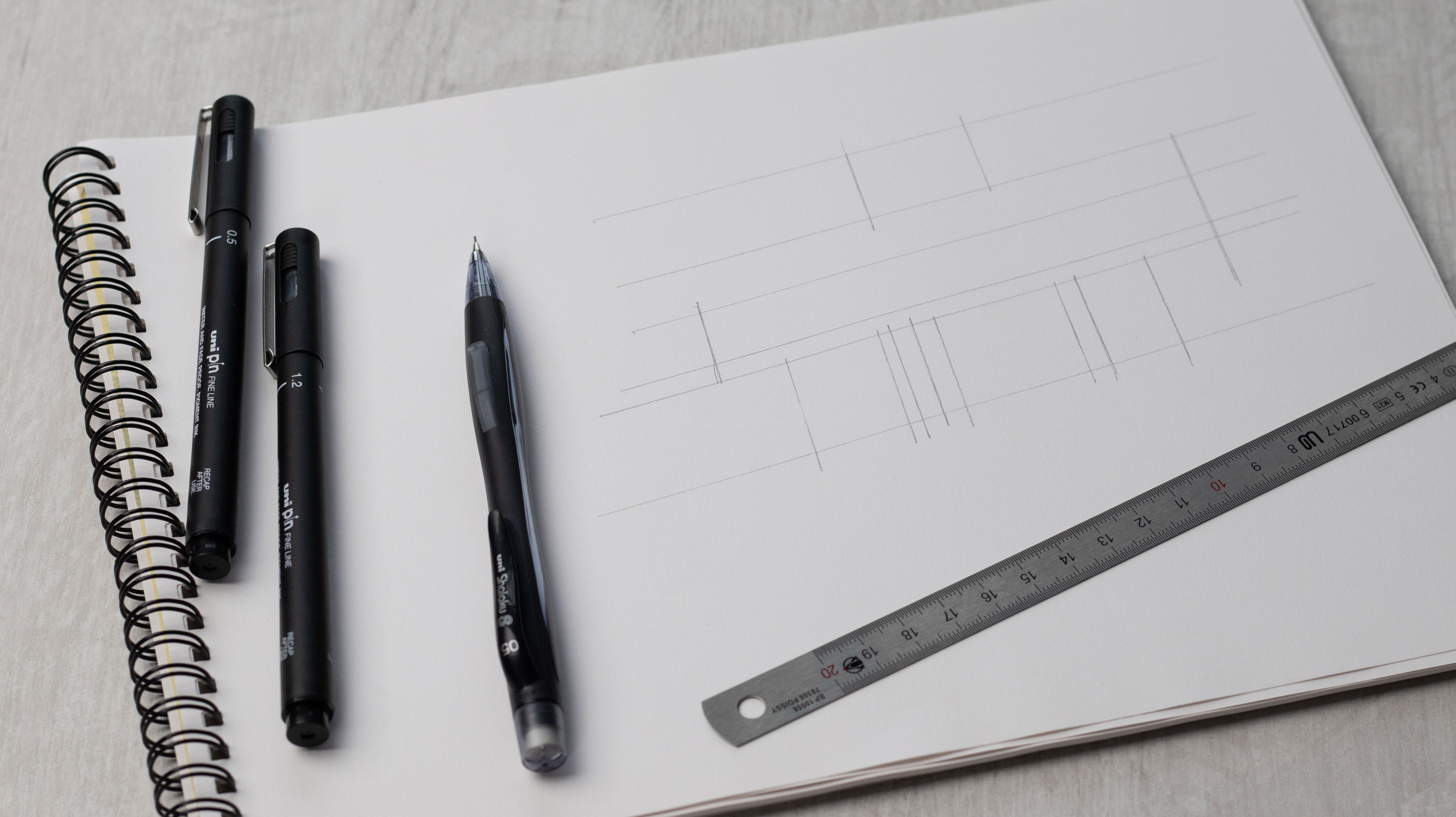 Tuto Lettering Uni-Pin étape 2